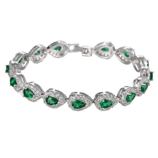 Teardrop Armband Emerald green