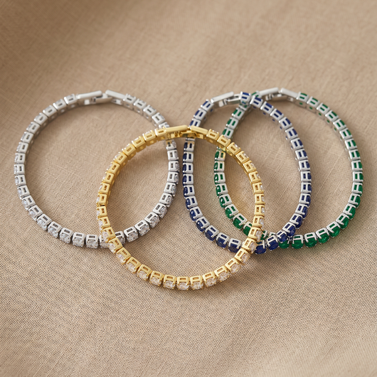 Tennis Armband Golden