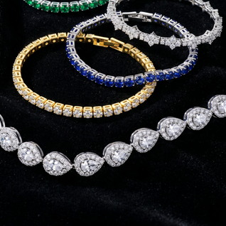 Teardrop Armband Silbern