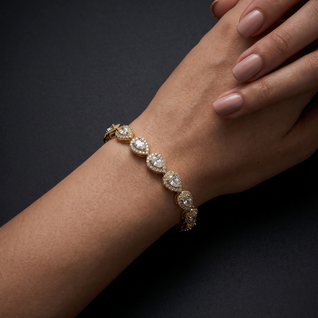 Teardrop Armband Golden
