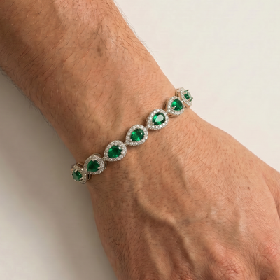 Teardrop Armband Emerald green