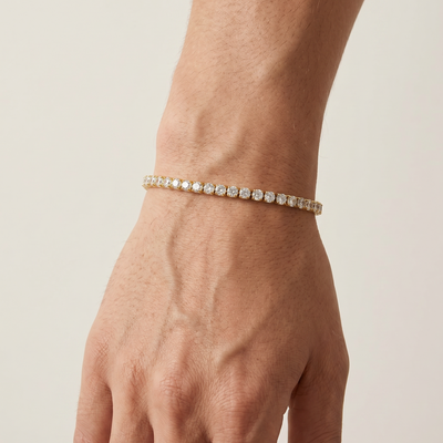 Tennis Armband Golden