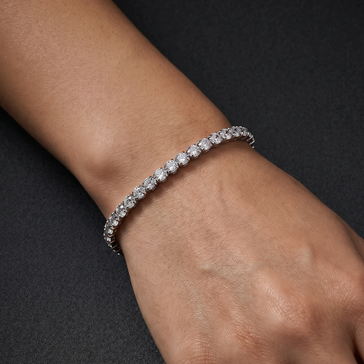 Tennis Armband Silbern
