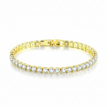 Tennis Armband Golden