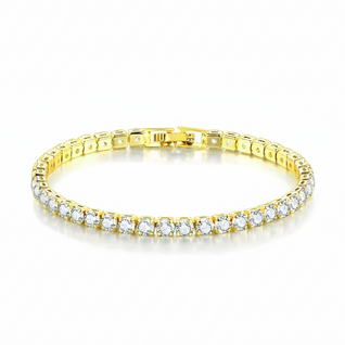 Tennis Armband Golden