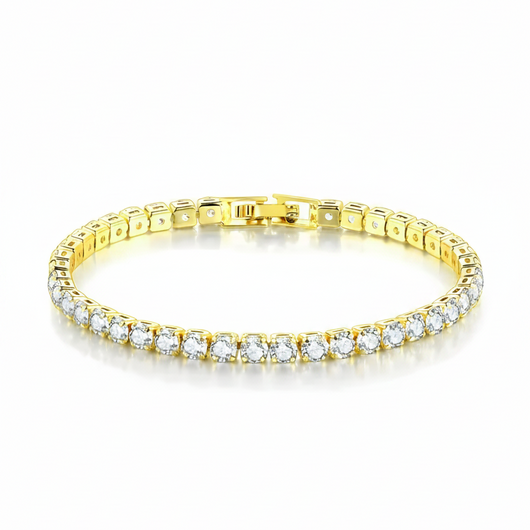 Tennis Armband Golden
