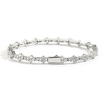 Honeycomb Armband Silbern