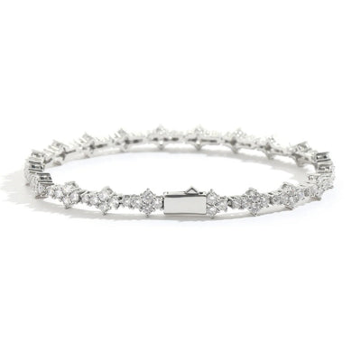 Honeycomb Armband Silbern