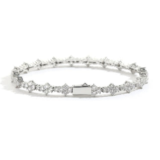 Honeycomb Armband Silbern