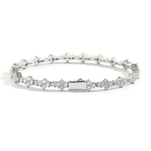 Honeycomb Armband Silbern
