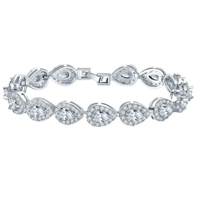 Teardrop Armband Silbern