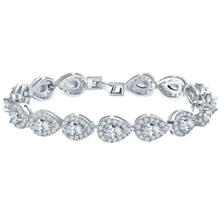 Teardrop Armband Silbern