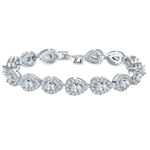 Teardrop Armband Silbern