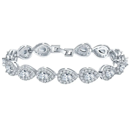 Teardrop Armband Silbern