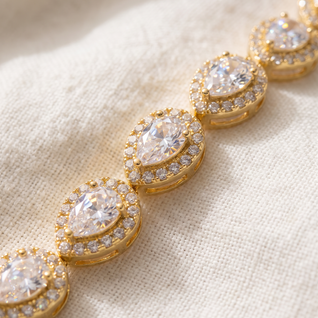 Teardrop Armband Golden